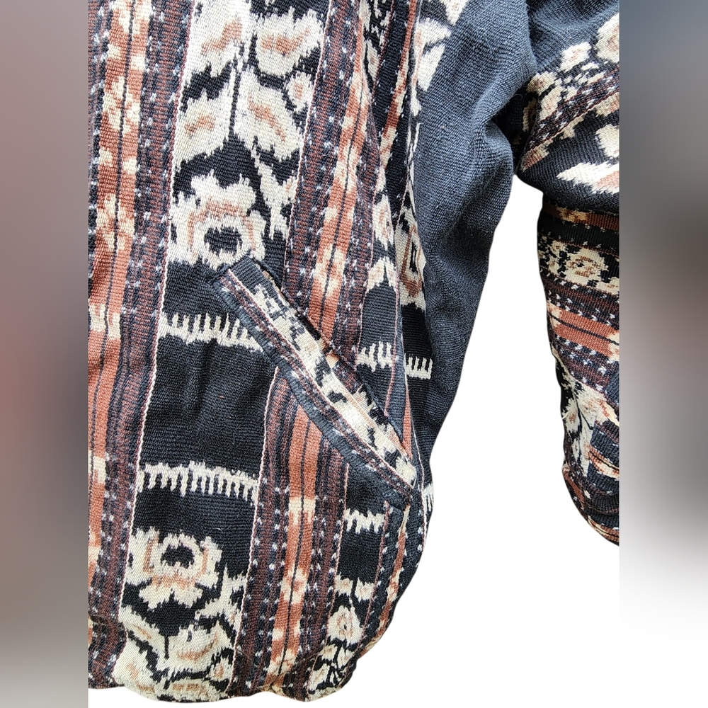 Geometric, tribal print jacket, 100% cotton - Picture 3 of 7